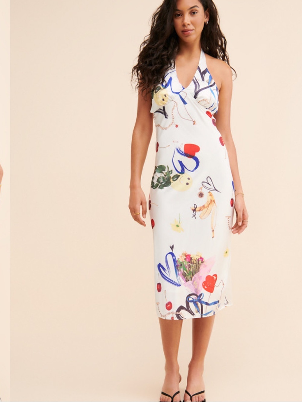 Urban Outfitters Everleigh Halter Midi Dress
